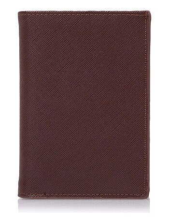 Portefeuille 3 volets homme marron Isotoner