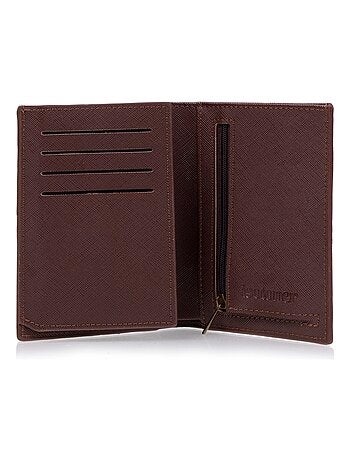 Portefeuille 3 volets homme marron Isotoner