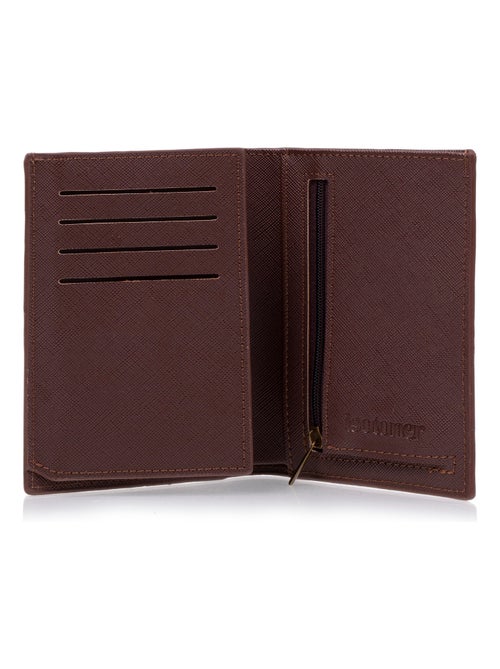 Portefeuille 3 volets homme marron Isotoner - Kiabi