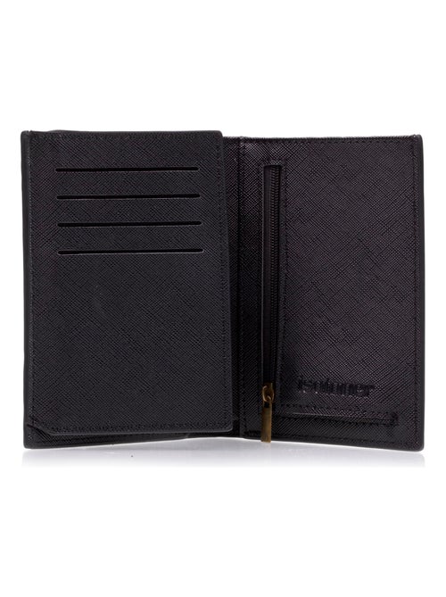 Portefeuille 3 volets homme noir isotoner - Kiabi