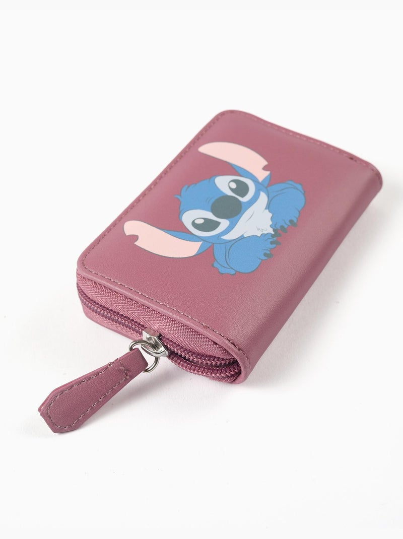Portefeuille avec imprimé Stitch Rose foncé - Kiabi