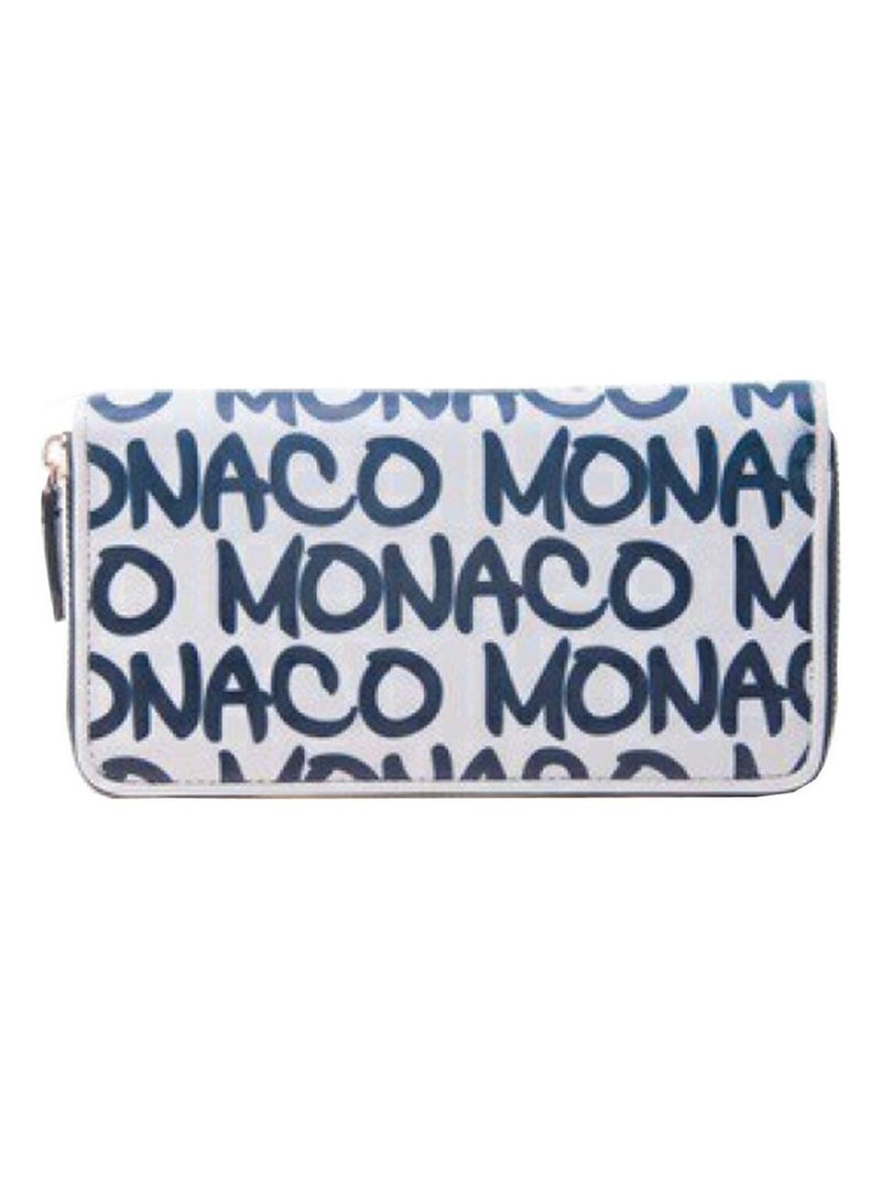 Portefeuille blanc et Marine Monaco Blanc - Kiabi