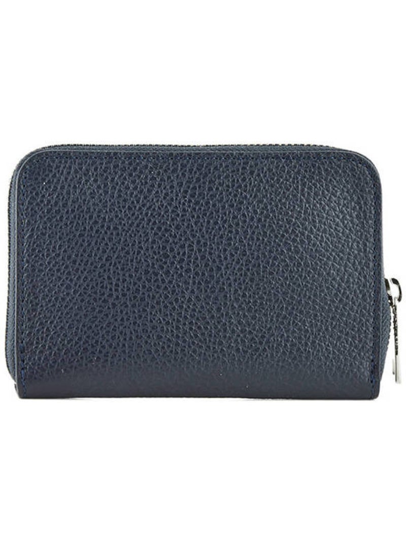 Portefeuille Caviar Cuir Milano Cuir De Vachette Bleu électrique - Kiabi