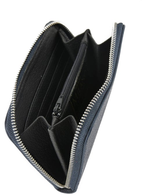 Portefeuille Caviar Cuir Milano Cuir De Vachette - Kiabi