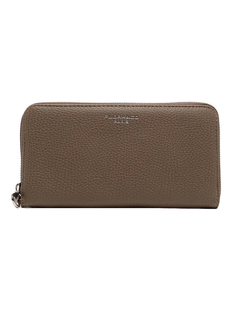 Portefeuille Classic Miniprix Toile Enduite Taupe - Kiabi