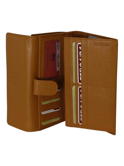 Portefeuille compagnon cuir JOPLIN - Kiabi