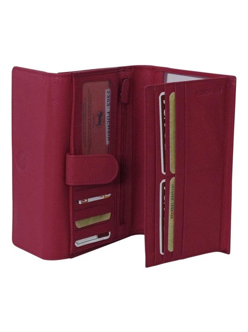 Portefeuille compagnon cuir JOPLIN - Kiabi