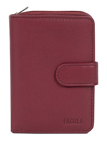 Portefeuille Cuir 2 Volets Stop RFID Femme Émy | FAGOLA