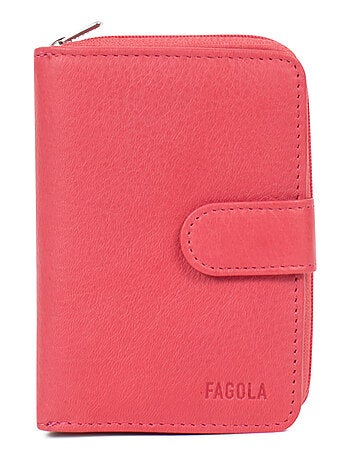 Portefeuille Cuir 2 Volets Stop RFID Femme Émy | FAGOLA
