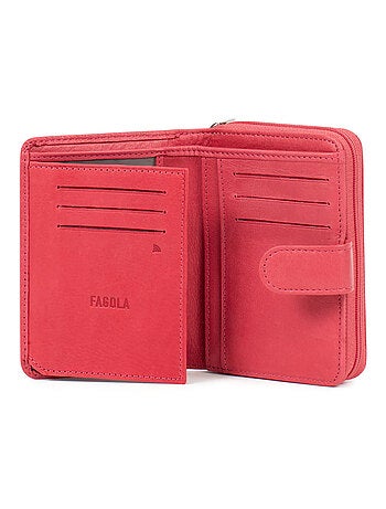 Portefeuille Cuir 2 Volets Stop RFID Femme Émy | FAGOLA
