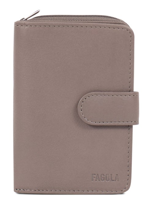 Portefeuille Cuir 2 Volets Stop RFID Femme - Kiabi