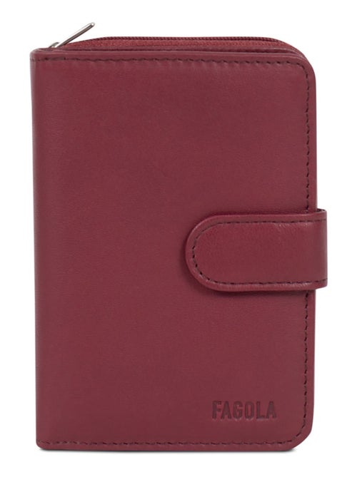 Portefeuille Cuir 2 Volets Stop RFID Femme - Kiabi