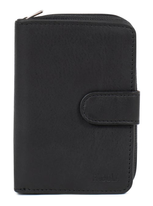 Portefeuille Cuir 2 Volets Stop RFID Femme - Kiabi