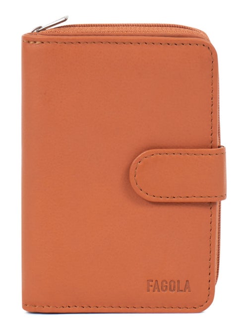 Portefeuille Cuir 2 Volets Stop RFID Femme - Kiabi
