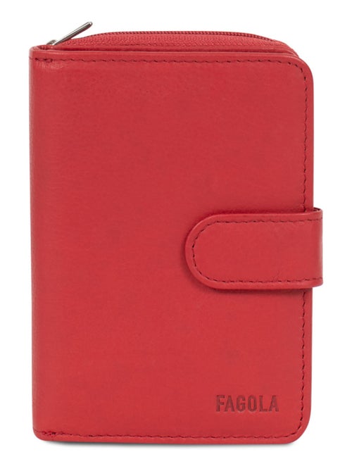 Portefeuille Cuir 2 Volets Stop RFID Femme - Kiabi