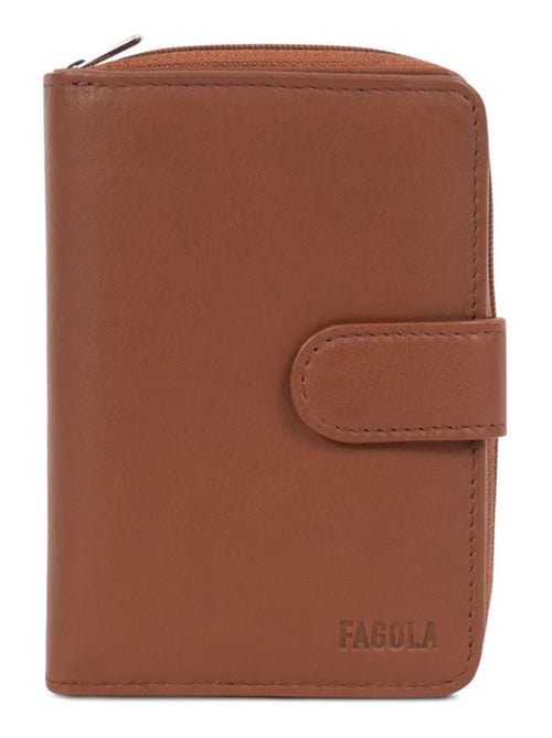 Portefeuille Cuir 2 Volets Stop RFID Femme - Kiabi