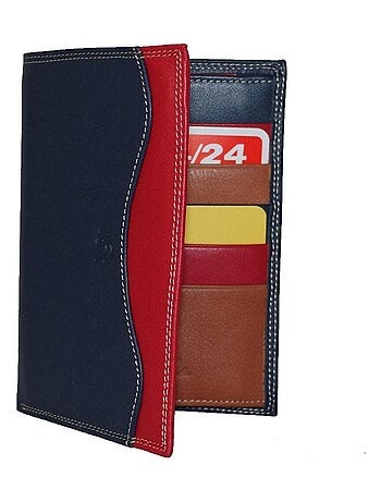 Portefeuille cuir bi-ton MARTIN