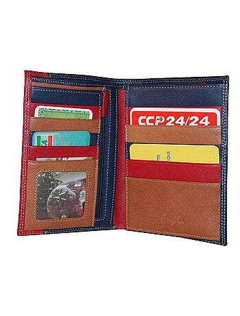 Portefeuille cuir bi-ton MARTIN