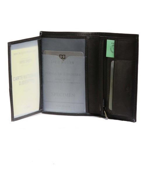 Portefeuille cuir Coulter David William - Kiabi