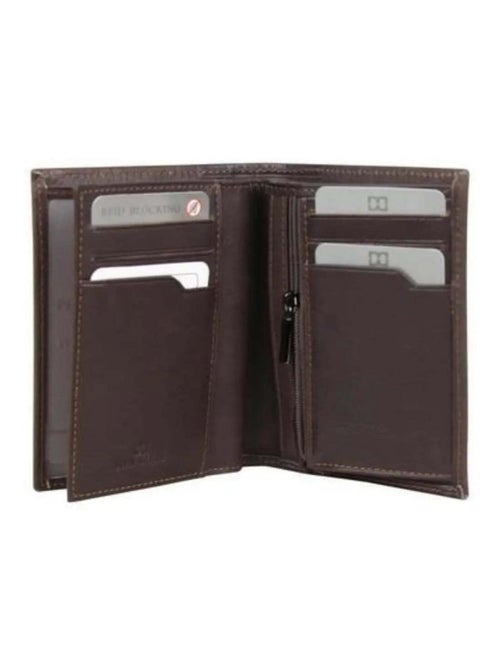 Portefeuille cuir David William D5344 - Kiabi