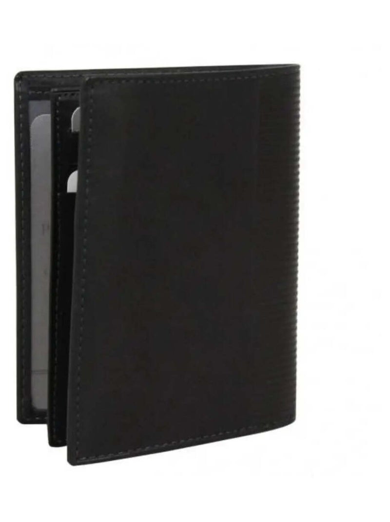 Portefeuille cuir David William D5344 Noir - Kiabi