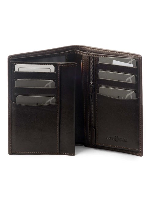 Portefeuille cuir David William  Deco anti piratage - Kiabi