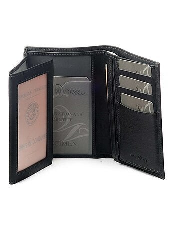Portefeuille cuir David William Deco anti piratage