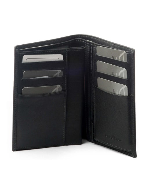 Portefeuille cuir David William  Deco anti piratage - Kiabi