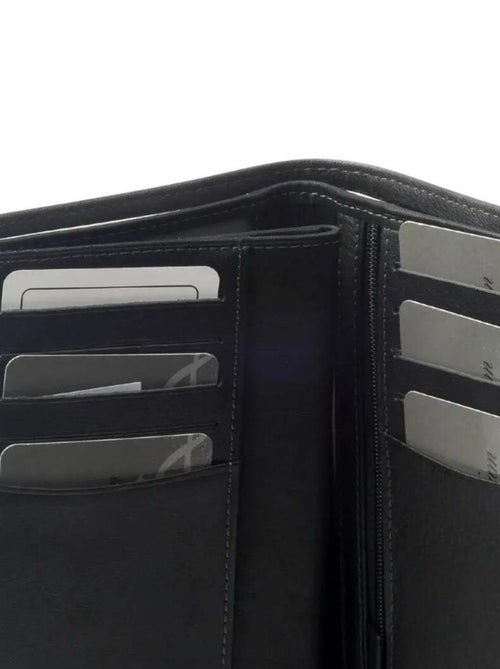 Portefeuille cuir David William  Deco anti piratage - Kiabi