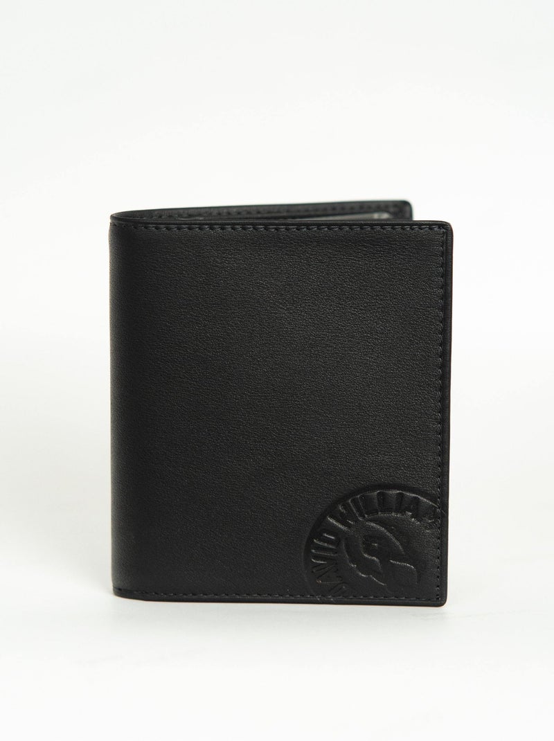 Portefeuille cuir Européen Annan  David William Noir - Kiabi