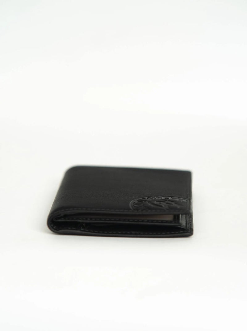 Portefeuille cuir Européen Annan  David William Noir - Kiabi