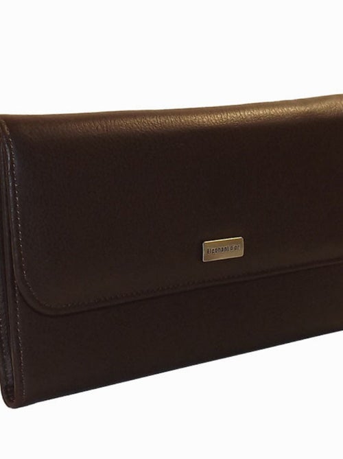 Portefeuille cuir ROSEVILLE - Kiabi