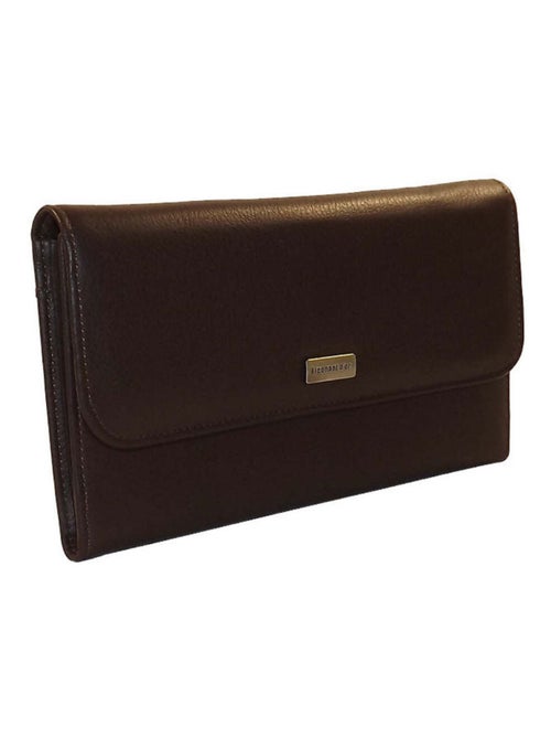 Portefeuille cuir ROSEVILLE - Kiabi