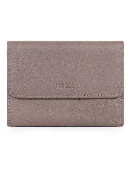 Portefeuille Cuir Stop RFID 1 Volet Émy Femme - Kiabi