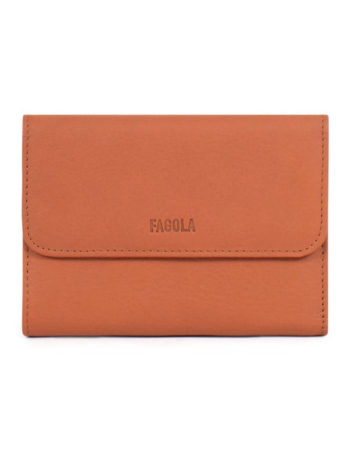 Portefeuille Cuir Stop RFID 1 Volet Émy Femme - Kiabi