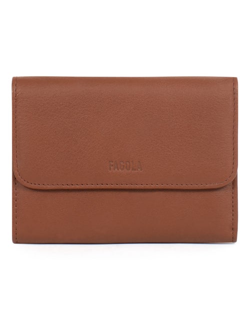 Portefeuille Cuir Stop RFID 1 Volet Émy Femme - Kiabi
