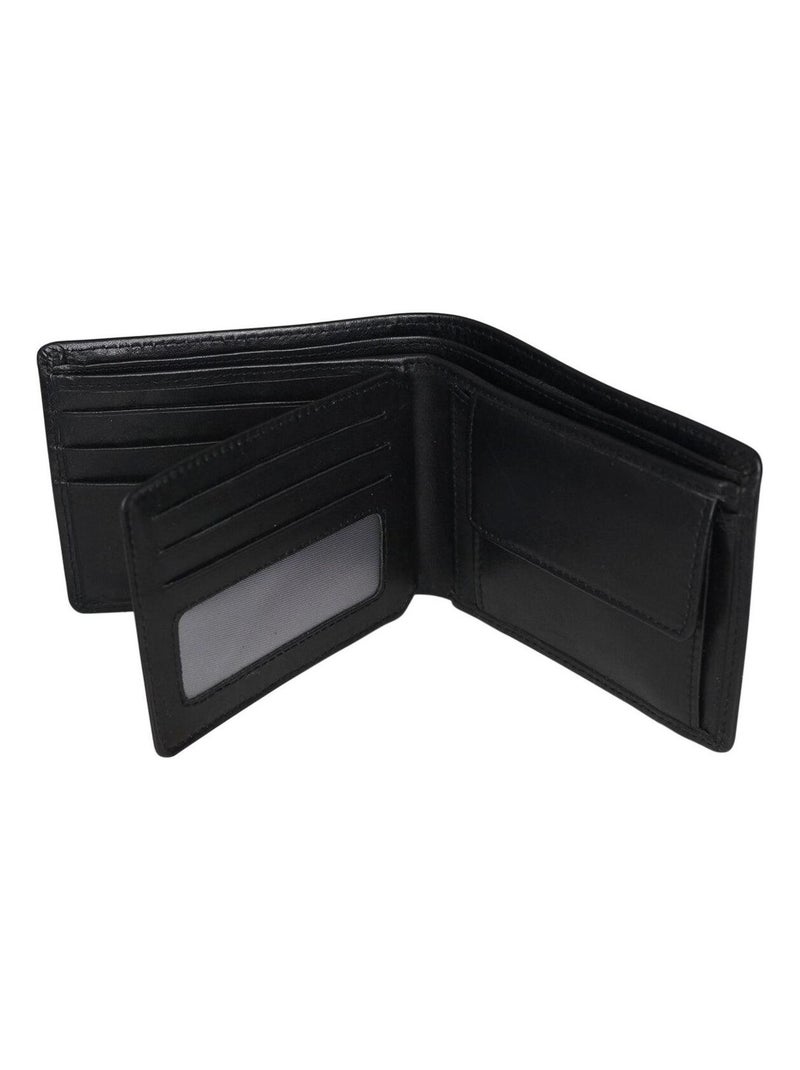 Portefeuille en Cuir Homme avec Protection RFID Noir - Kiabi