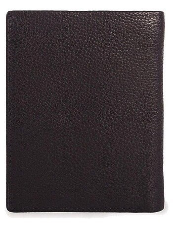 Portefeuille en cuir noir Lois Idaho