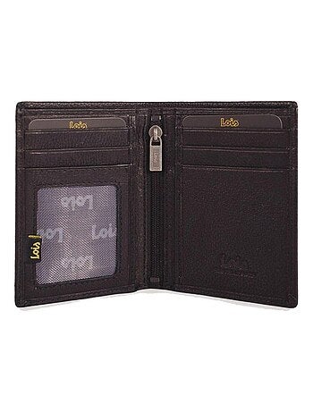 Portefeuille en cuir noir Lois Idaho