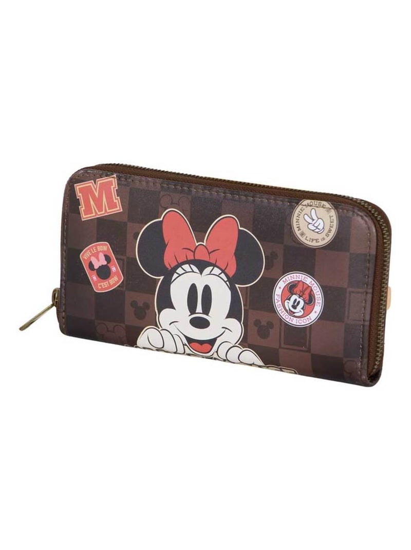 Portefeuille Essential - Disney Minnie Mouse Journey - Brun - Taille Unique Marron - Kiabi