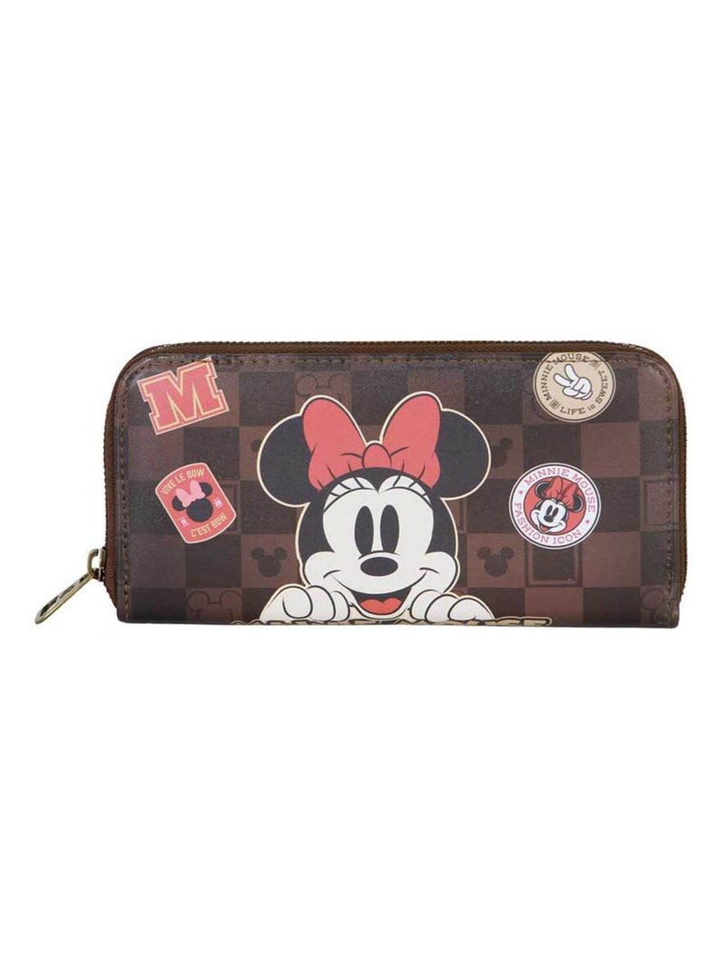 Portefeuille Essential - Disney Minnie Mouse Journey - Brun - Taille Unique Marron - Kiabi