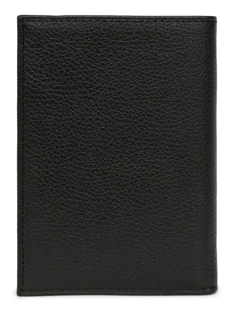 Portefeuille européen  1 volet  Cuir CONFORT Noir - Kiabi