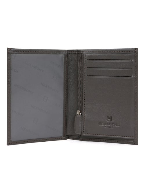 Portefeuille européen  1 volet  Cuir SOFT - Kiabi