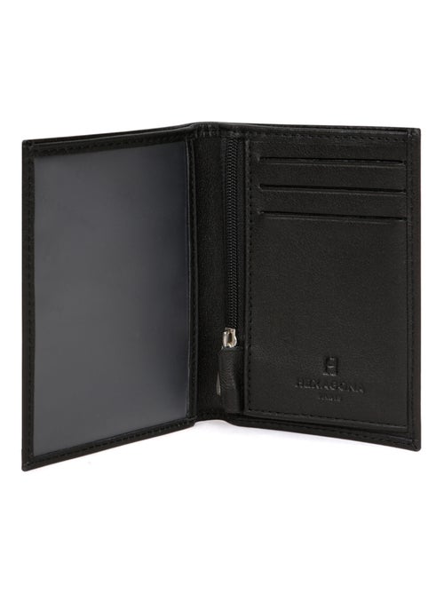 Portefeuille européen  1 volet  Cuir SOFT - Kiabi