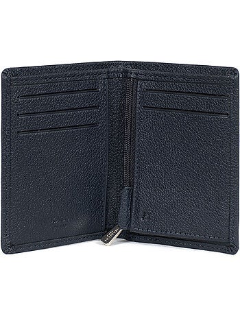 Portefeuille européen 1 volet Stop RFID Cuir de vachette CONFORT