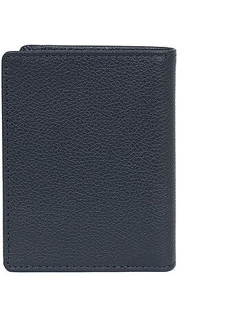 Portefeuille européen 1 volet Stop RFID Cuir de vachette CONFORT