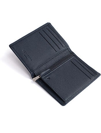 Portefeuille européen 1 volet Stop RFID Cuir de vachette CONFORT