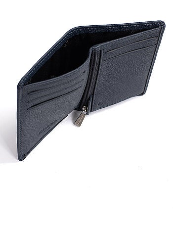 Portefeuille européen 1 volet Stop RFID Cuir de vachette CONFORT