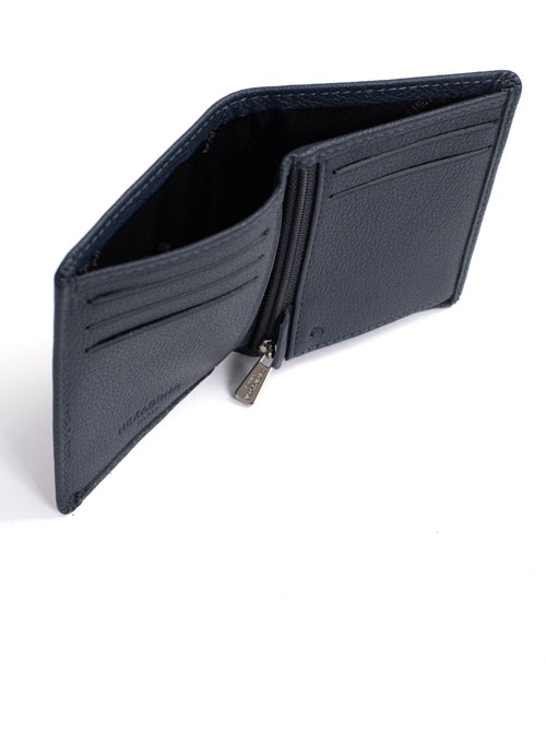 Portefeuille européen  1 volet  Stop RFID  Cuir de vachette CONFORT - Kiabi