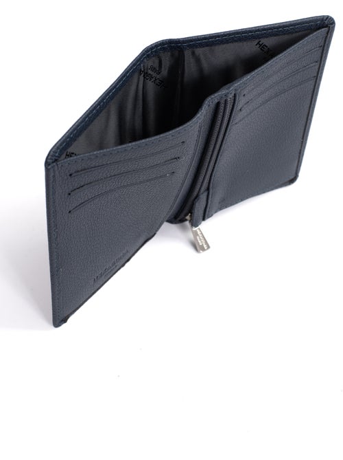 Portefeuille européen 1 volet Stop RFID Cuir de vachette CONFORT - Kiabi Portefeuille européen 1 volet Stop RFID Cuir de vachette CONFORT - Kiabi